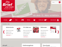 Tablet Screenshot of briefundmehr.de